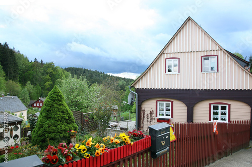 Umgebindehaus in Hinterhermsdorf photo