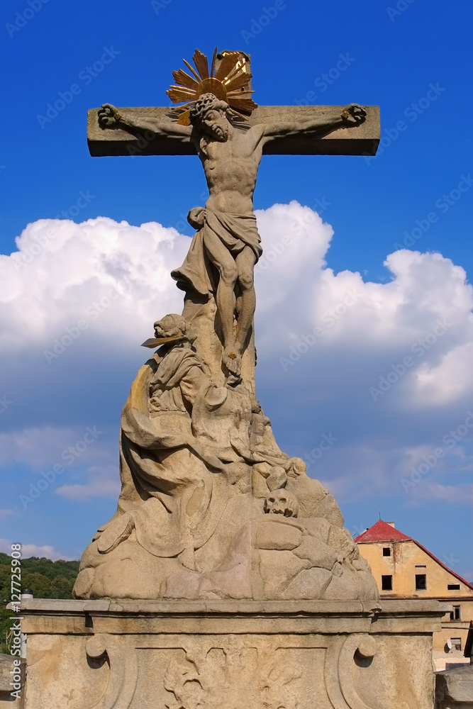 Figur der Brücktorbrücke in Glatz - Statue from St. Johns Bridge, Klodzko (Glatz), Silesia