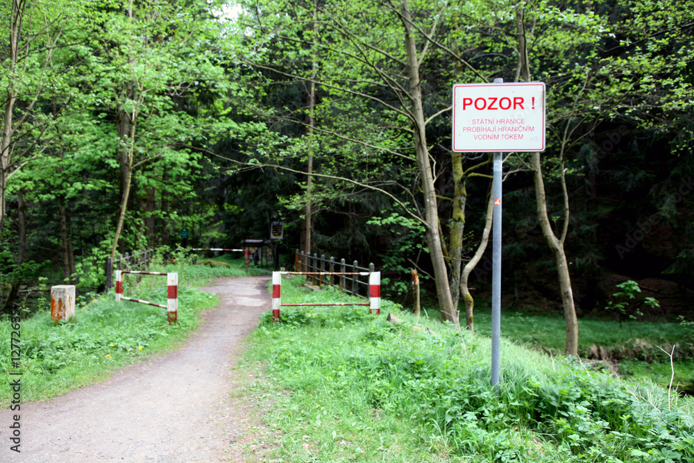 Tschechische Grenze Sächsische Schweiz StockFoto Adobe Stock