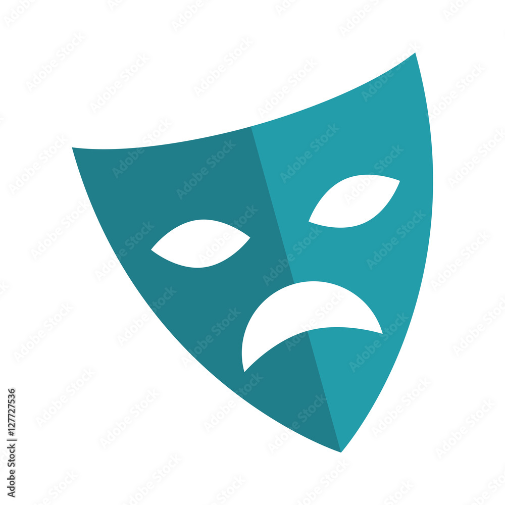 theater mask isolated icon vector illustration design theater mask isolated icon vector illustration design