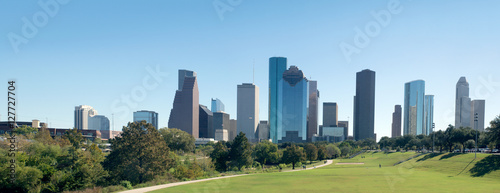 Panorama Center Houston, Downtown in the day. Texas, United Stat