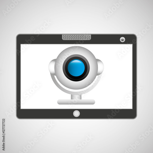 Wallpaper Mural tablet pc technology web camera vector illustration eps 10 Torontodigital.ca