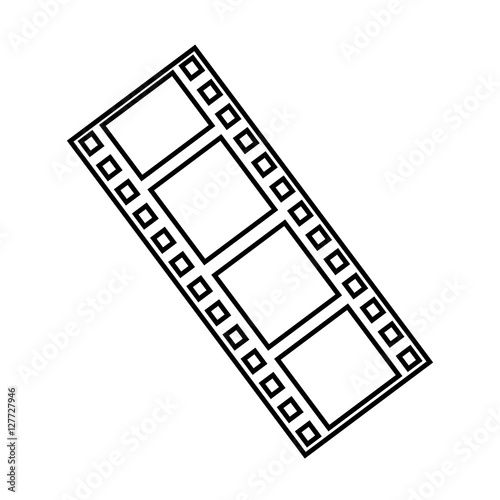 tape record cinema isolated icon vector illustration design