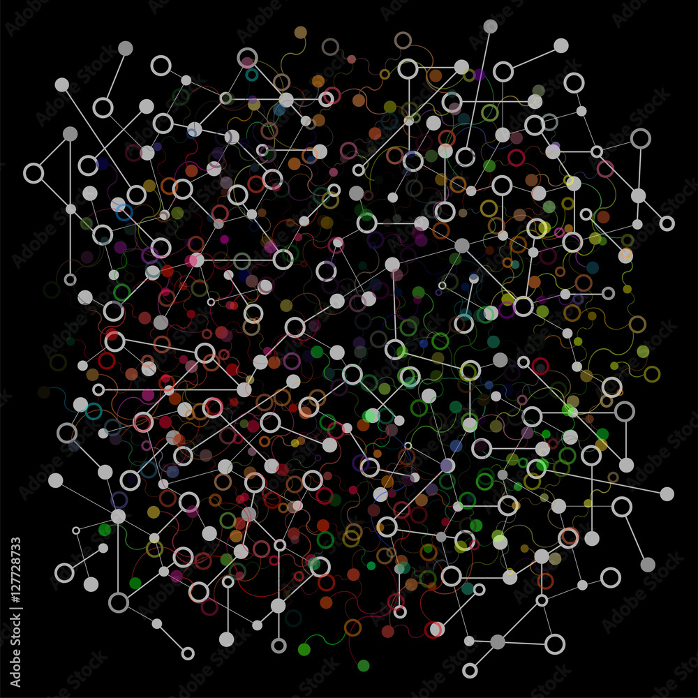 Social Network Graphic Concept. Abstract Background with Dots Array and Lines. Geometric Modern Technology Concept. Connection Structure. Social Network Graphic Concept. Abstract Background with Dots Array and Lines. Geometric Modern Technology Concept. Connection Structure.