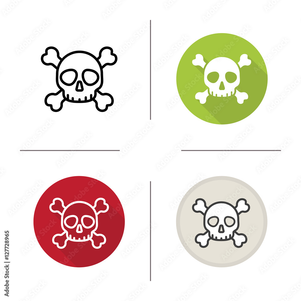 Skull with crossbones icon Skull with crossbones icon