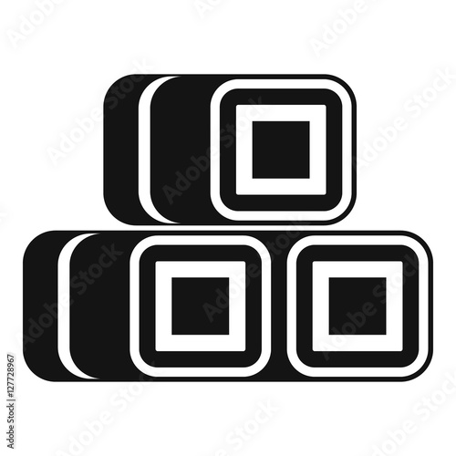 Hay bundles icon. Simple illustration of hay vector icon for web design