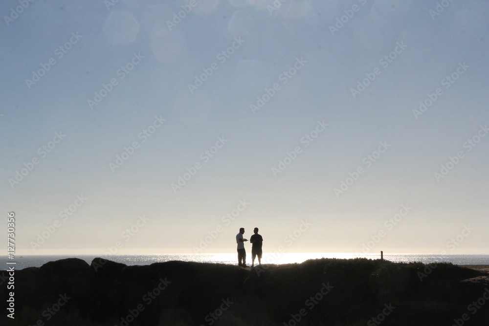 Silhouettes at the Beach