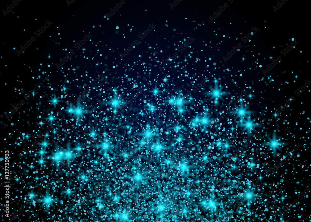 Vecteur Stock Sparkling background luminous blue Stars. Explosion on Black  Background Vector festive illustration. Shiny particles shape. Shining  Motion and Luxury Design. Holiday, Card. | Adobe Stock