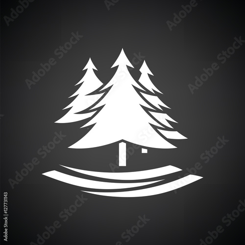 Fir forest icon