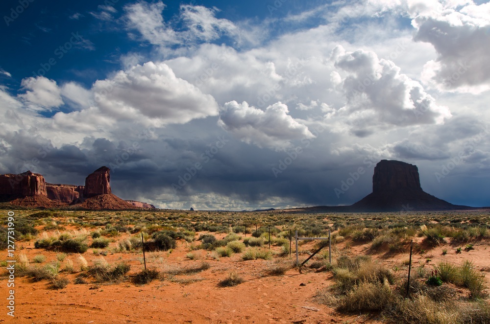 Stormy afternoon on Monument Valley
