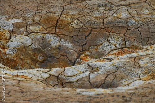 Solfatare am Vitikrater (Zentralvulkan Krafla)