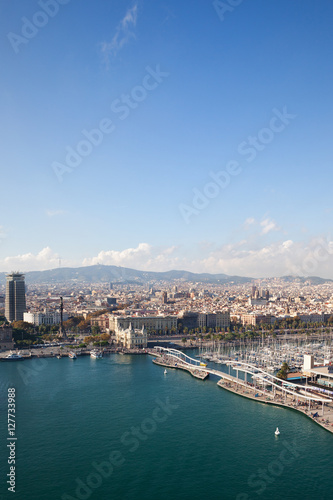City of Barcelona Aerial View