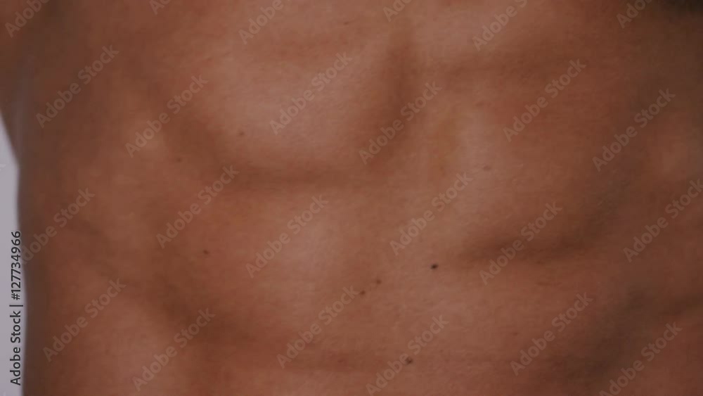 4K Body of a muscular man on display 4K Body of a muscular man on display