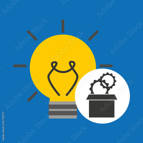 idea gear programming icon vector illustration eps 10