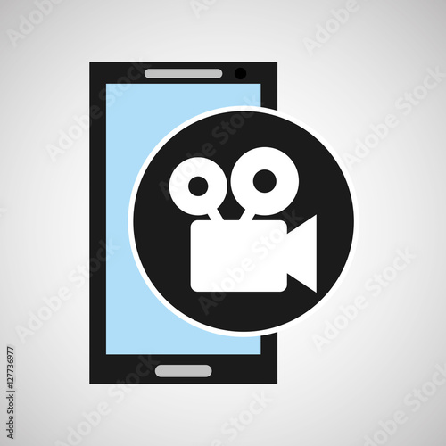 Wallpaper Mural smartphone social media film movie vector illustration eps 10 Torontodigital.ca