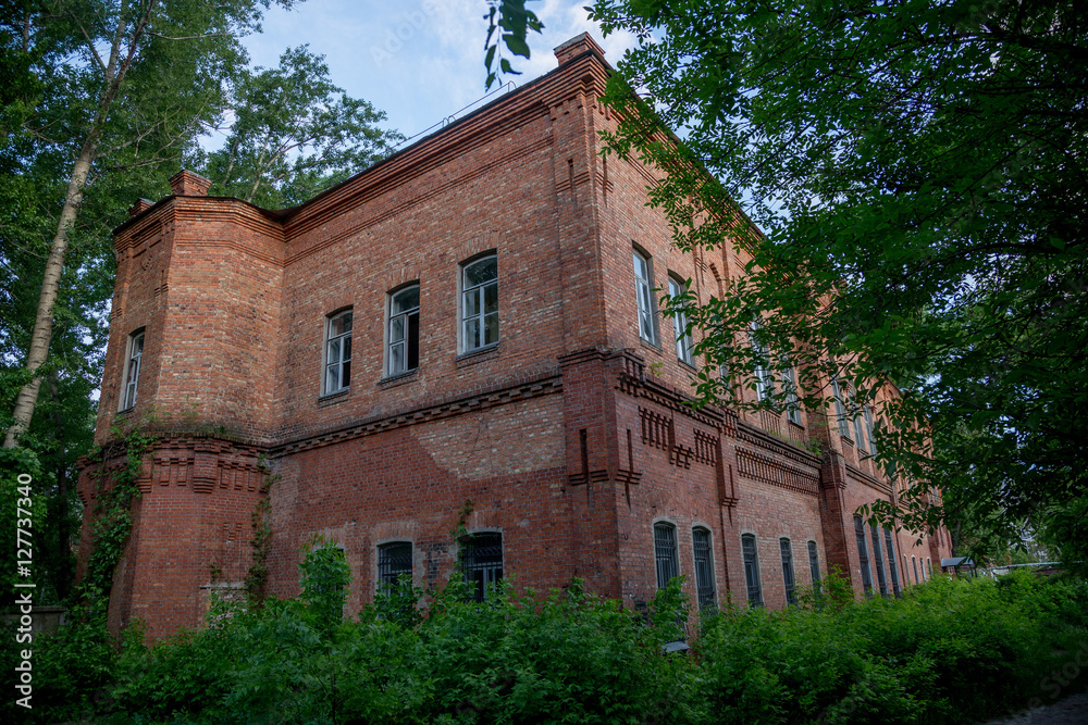Old red brick building of Chizhovsky barracks in Voronezh Old red brick building of Chizhovsky barracks in Voronezh