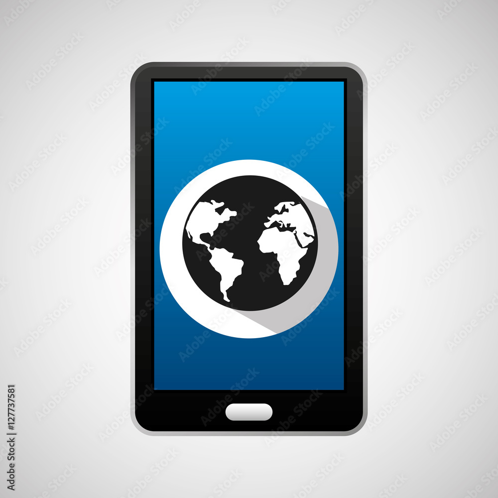 mobile phone app globe work vector illustration eps 10 mobile phone app globe work vector illustration eps 10