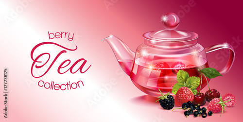 Berry tea banner