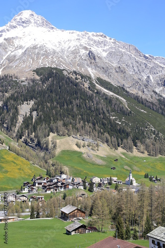 Splugen in Graubunden, Switzerland