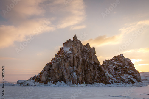 Winter on Olkhon Island, Baikal, Russia