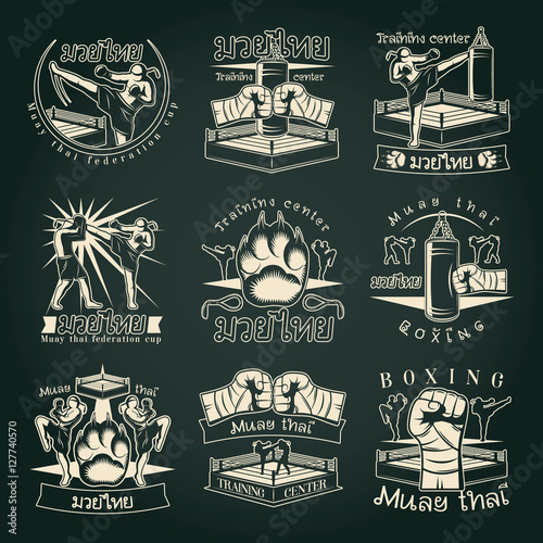 Dark Muay Thai Emblems