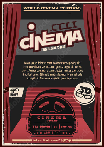Red Carpet Cinema Poster