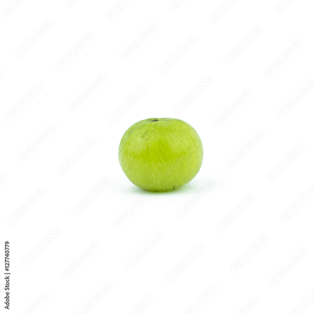 amla green fruits isolated on white background. amla green fruits isolated on white background.