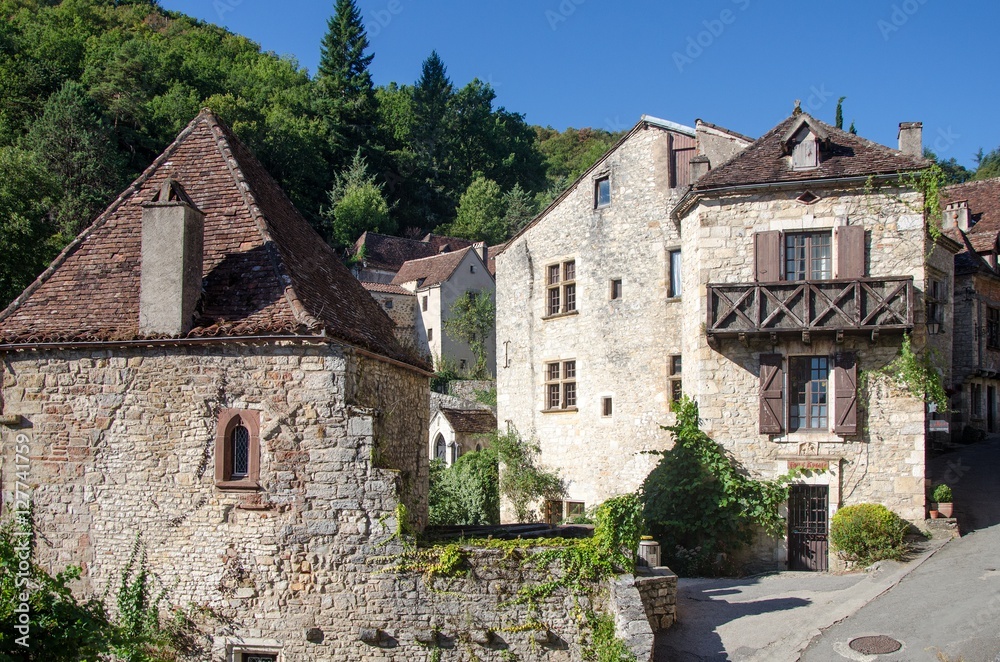 A street of a medieval french village