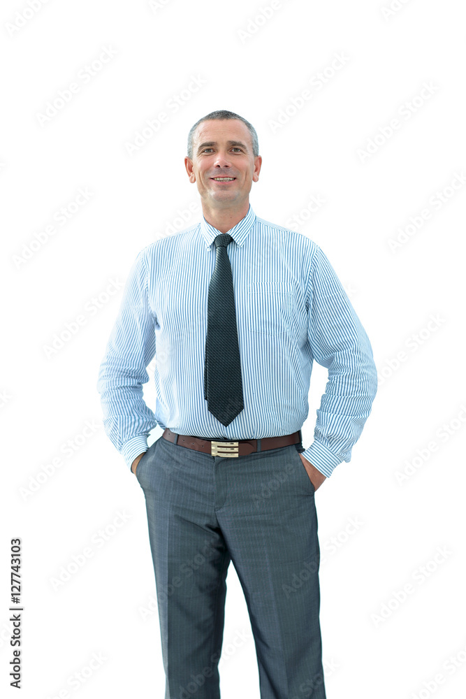 portrait of confident businessman and a reliable partner looking portrait of confident businessman and a reliable partner looking