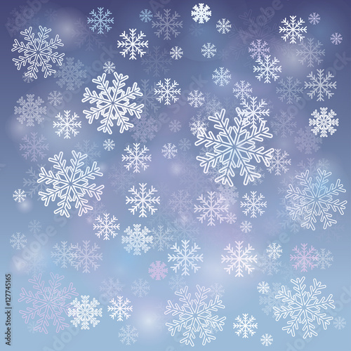 winter theme. vector falling snow. weather in christmas celebrities