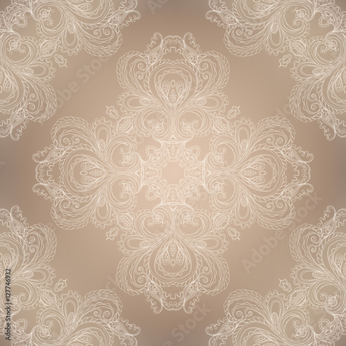 Seamless damask pattern.
