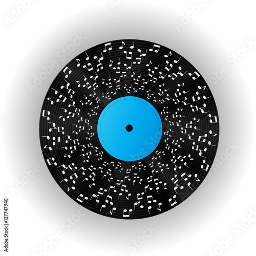 Abstract music background vector illustration for your design