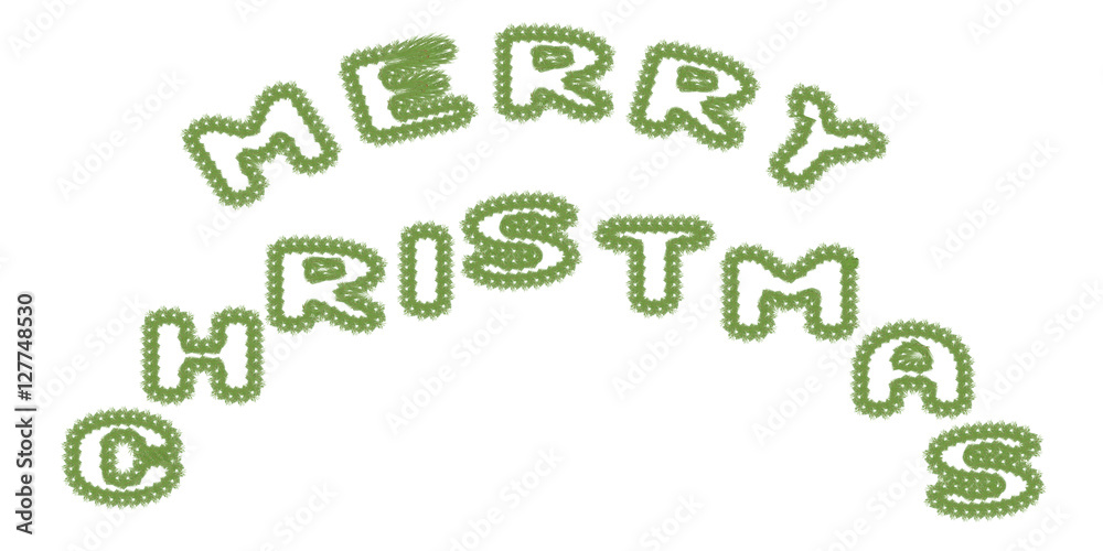 inscription merry Christmas from the branches of spruce inscription merry Christmas from the branches of spruce