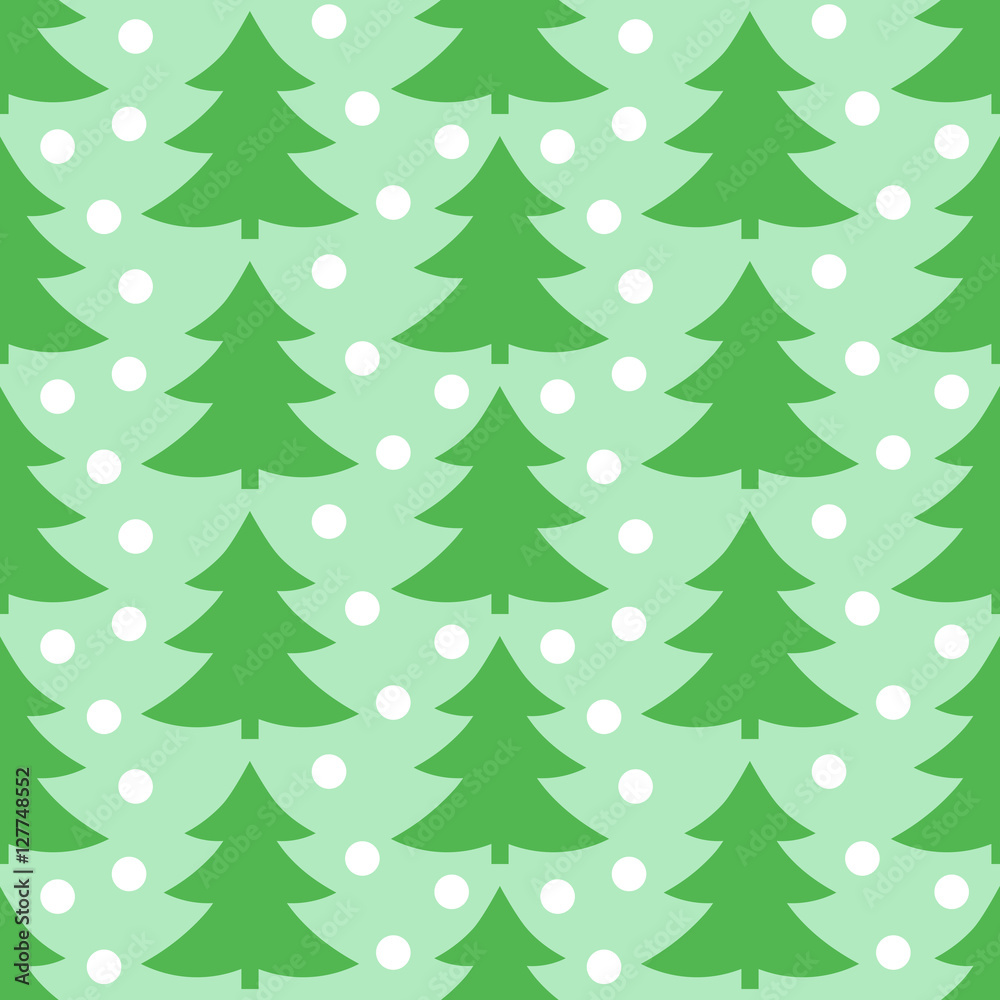 Christmas trees pattern
