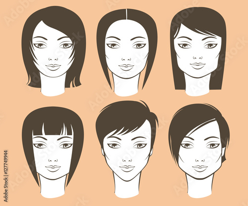 female face shapes and haircuts