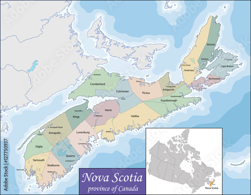 Map of Nova Scotia