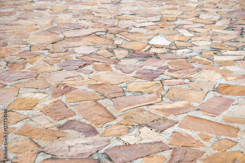 Granite gray flagstone pavement wall background