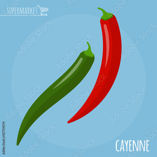 Cayenne vector icon