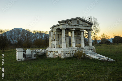 Temple of Poseidon at Ancient Mantineia, Arcadia, Peloponnese, G photo