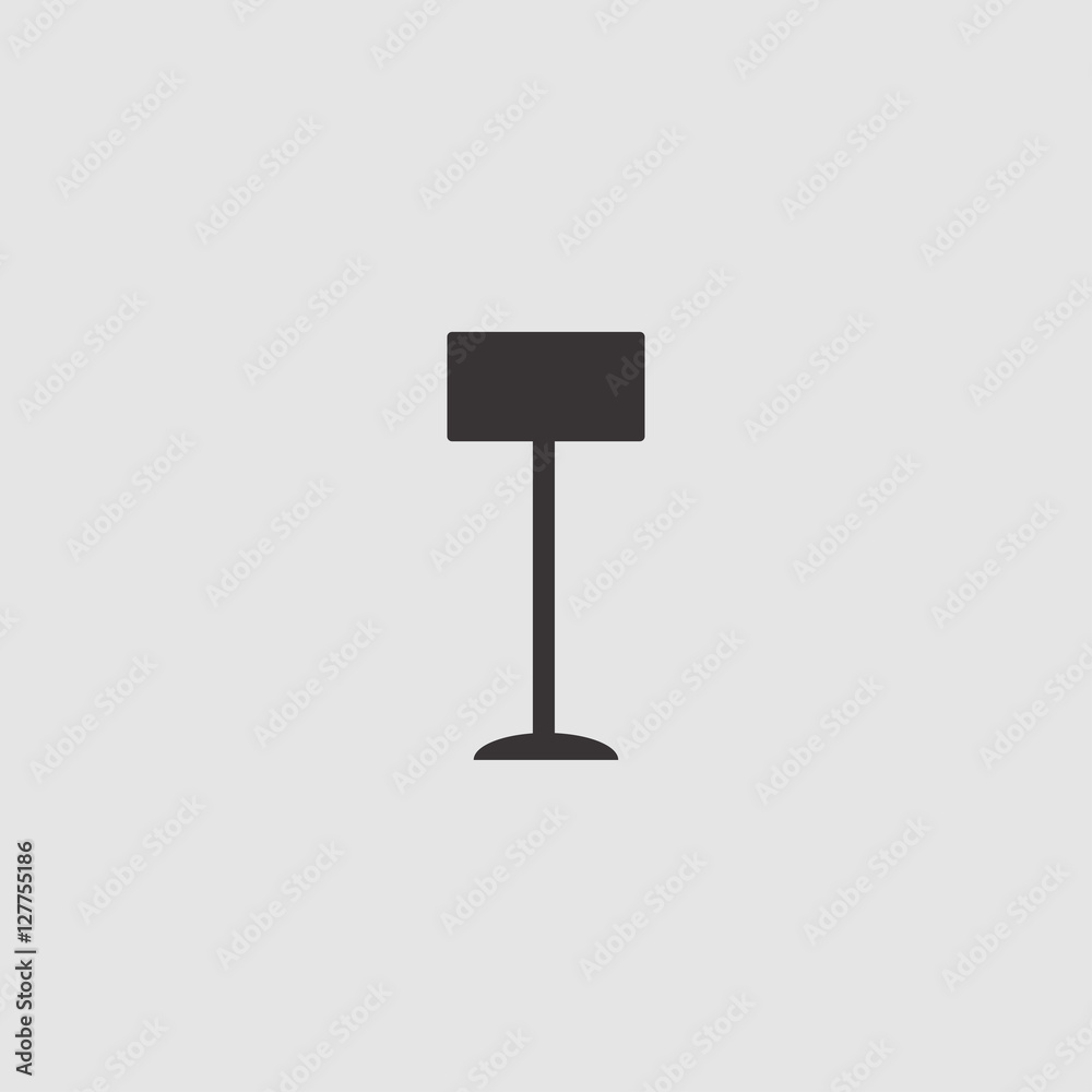 floor lamp icon illustration