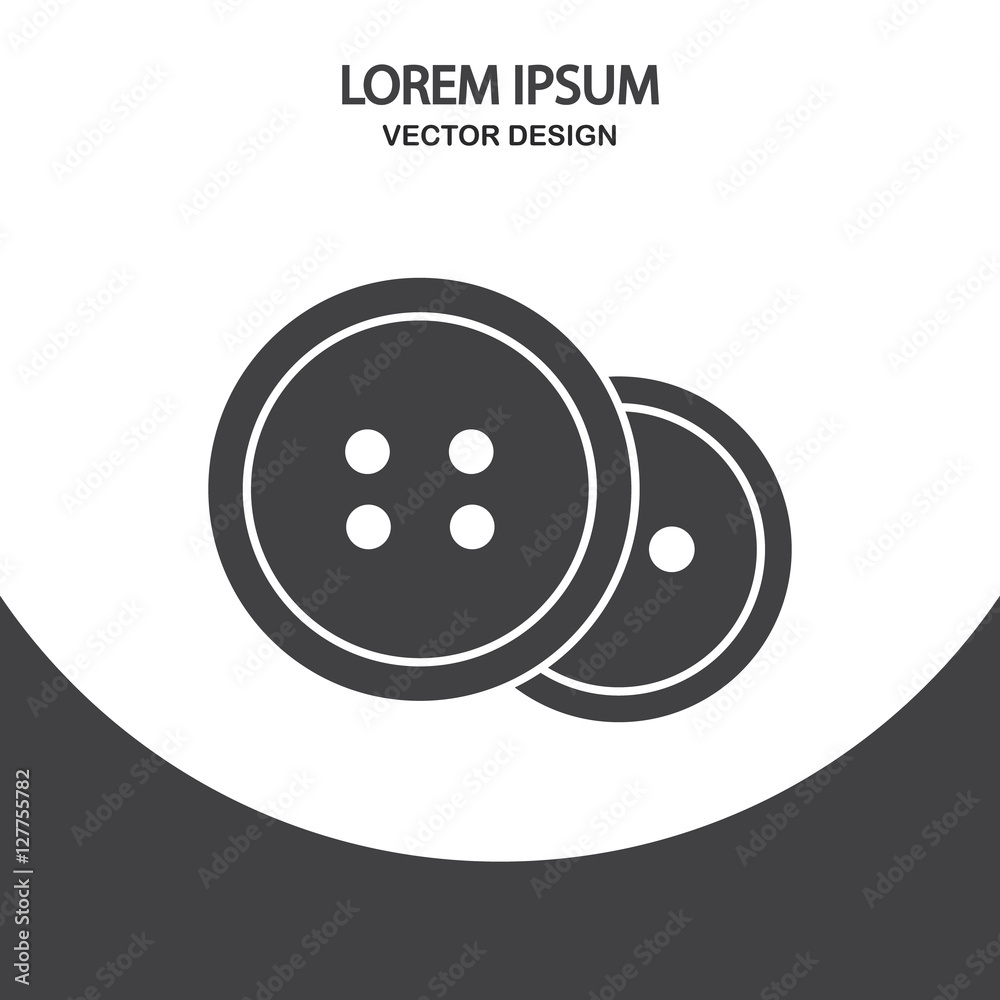 Decorative buttons icon. Simple design for web and mobile Decorative buttons icon. Simple design for web and mobile