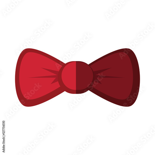 Bowtie icon. Hipster style vintage retro fashion and culture theme. Isolated design. Vector illustration