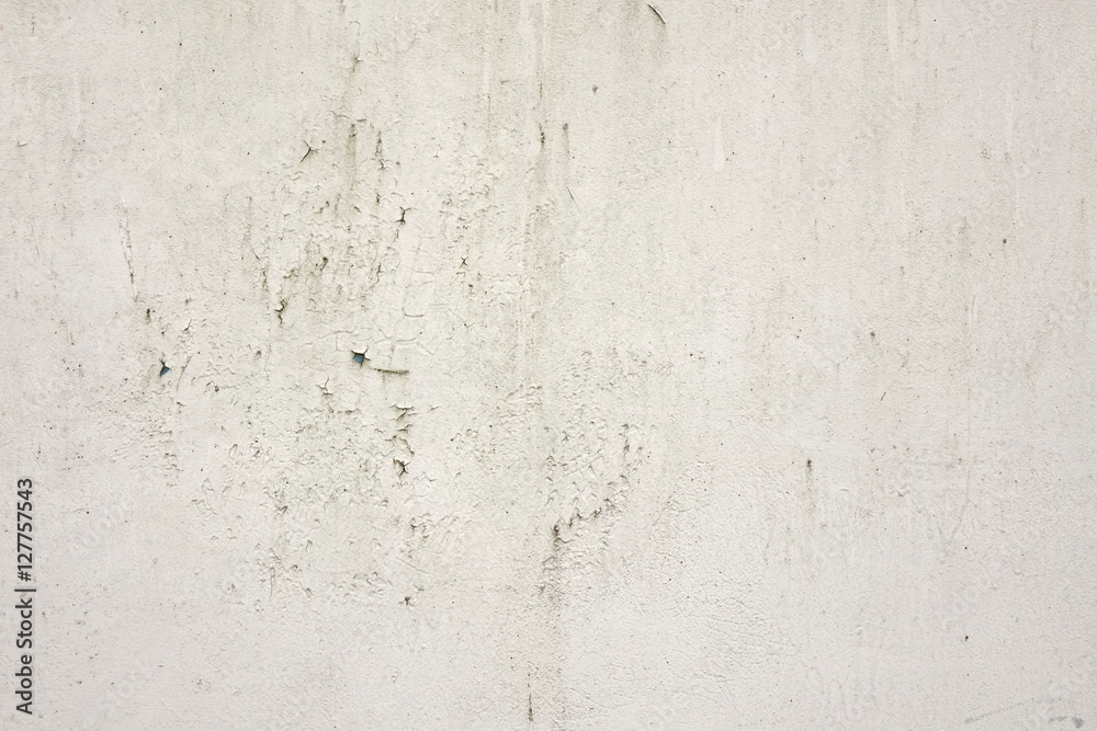 Old White Dirty Plaster Wall With Cracked Structure Background T