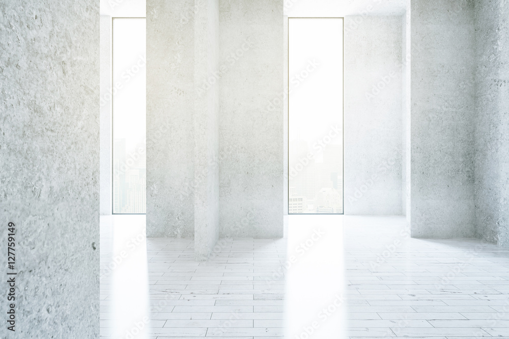 Textured concrete interior Textured concrete interior