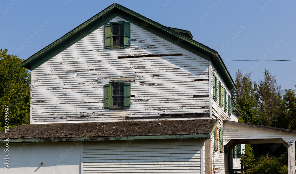 Old water wheel mill.
