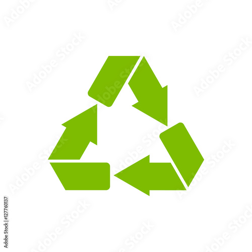 Free Download Recycle symbol or sign of conservation green icon isolated on white background. Vector symbol on the packaging. - GFXLoad