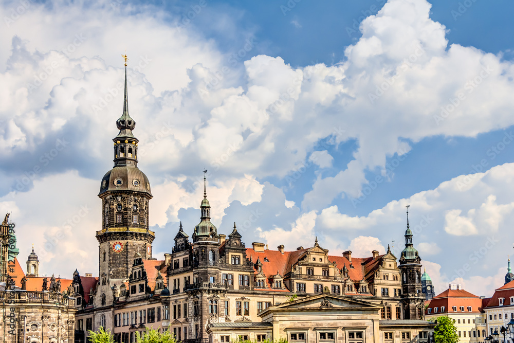 Dresden castle in the historic city center