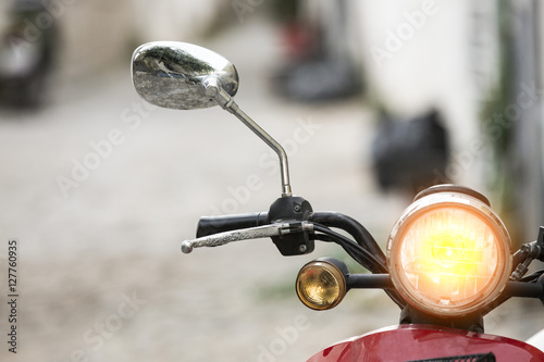 Detail Of Classic Motorcycle