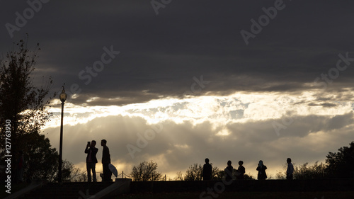 Silhouette photo