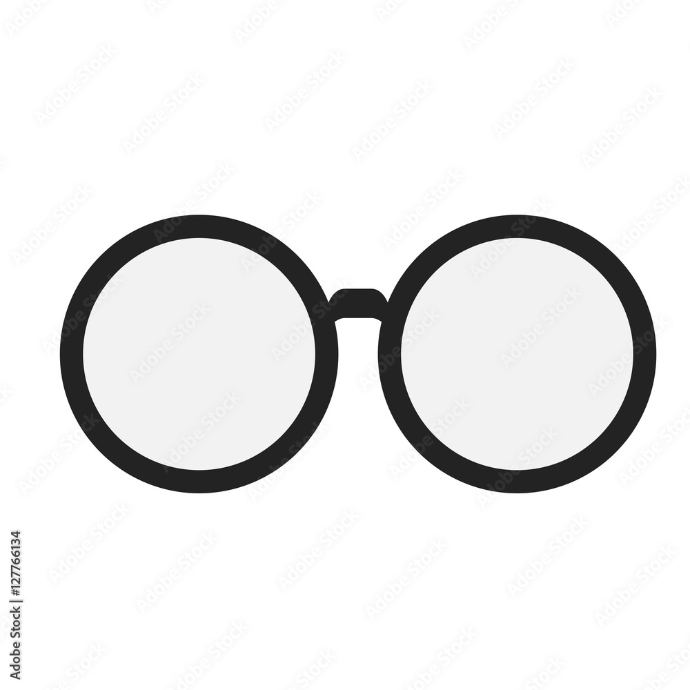 Glasses icon. Fashion style accessory eyesight and lens theme. Isolated design. Vector illustration Glasses icon. Fashion style accessory eyesight and lens theme. Isolated design. Vector illustration
